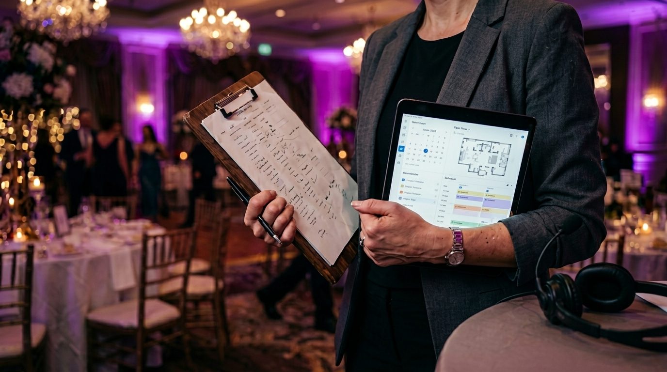An event coordinator managing logistics