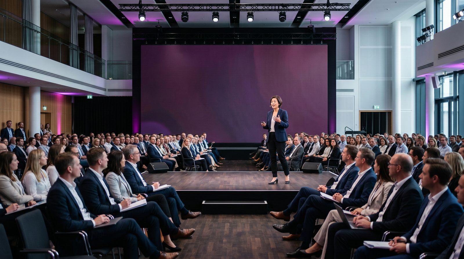 A polished corporate conference event
