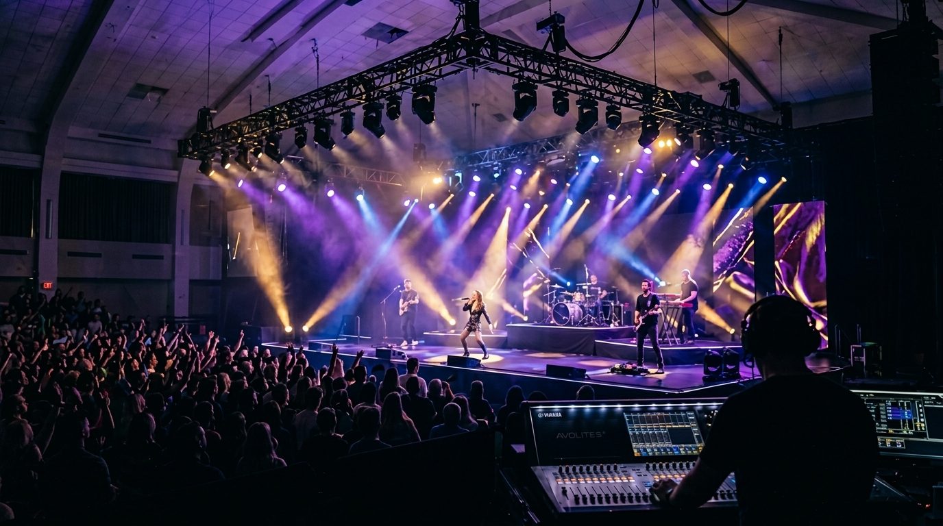 A live event stage production by Yeti Event Solutions in Winnipeg